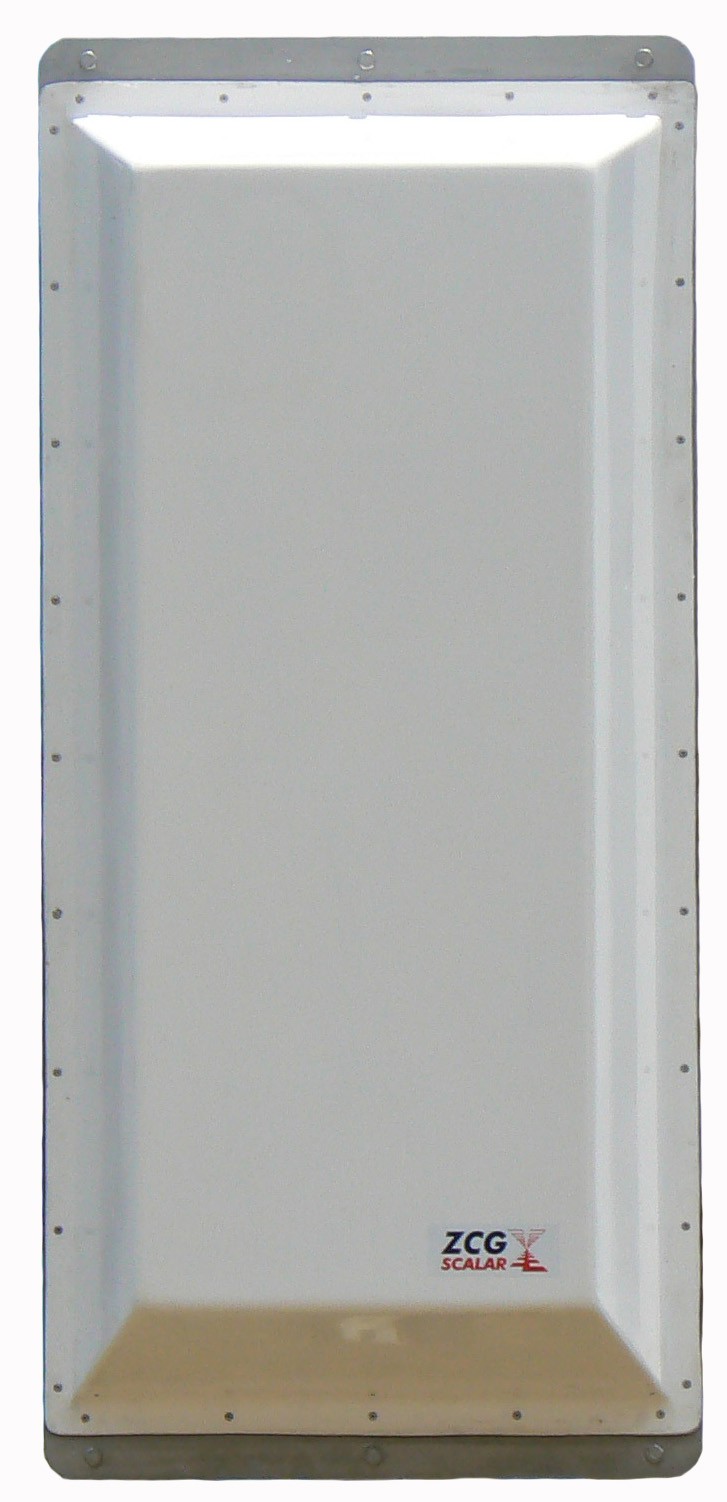 UHF Digital TV medium power horizontal polarised panel, 520-820MHz, 7/16″ DIN input, 2kW, 10.5dBd – 1.1m